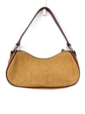 Banana Republic Women’s Straw Leather Shoulder Bag